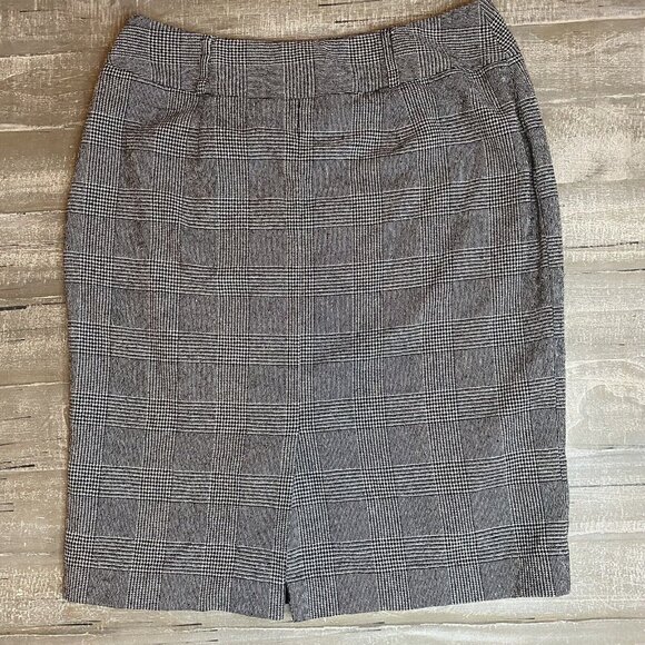 Anne Klein Skirt Women’s Size 14P Petite Grey Plaid Career Business Lined Ladies - Picture 4 of 8